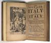 ITALY LASSELS, RICHARD. The Voyage of Italy; or, A Compleat Journey through Italy. 1686